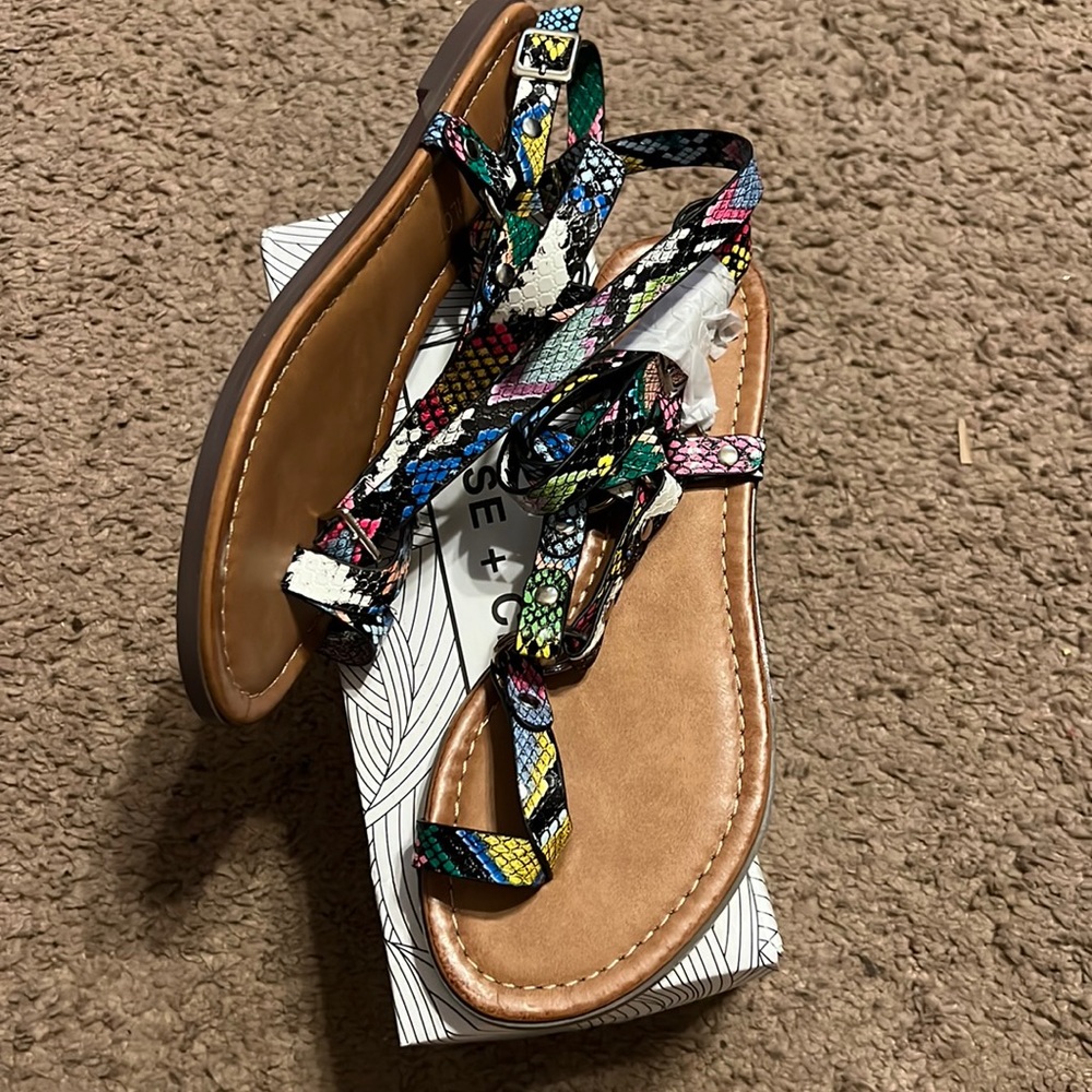 Chase and Chloe Harness Wrap Around Strappy Sandal